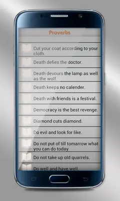 Proverbs Dictionary android App screenshot 0